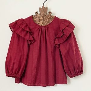 Universal Thread Women’s Ruffle Red Top NWOT Sz M